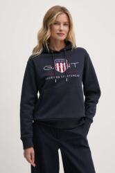 Gant felső sötétkék, női, nyomott mintás, kapucnis, 4200276 - sötétkék S