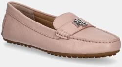 Lauren Ralph Lauren bőr mokaszin Barnsbury rózsaszín, lapos talpú, 802942768013 - rózsaszín Női 37