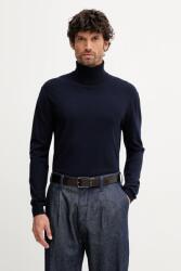 Benetton pulóver könnyű, sötétkék, garbónyakú, 110XU2025 - sötétkék M