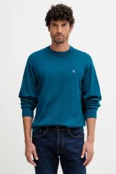 Calvin Klein pamut pulóver könnyű, türkiz, LV04RC309G - türkiz XS