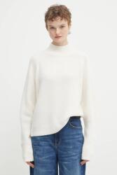 HUGO BOSS pulóver gyapjúkeverékből bézs, félgarbó nyakú, 50548251 - bézs XS