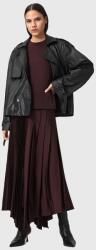 AllSaints szoknya JAX bordó, midi, harang alakú, W065RD - burgundia 32