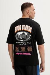 HUGO Blue pamut póló - fekete XXL - answear - 17 190 Ft