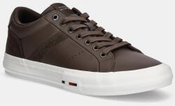 Tommy Hilfiger bőr sportcipő TH HI VULC LTH STREET - barna Férfi 45