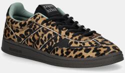 Tommy Hilfiger bőr sportcipő THE GREENWICH EDGE LEOPARD - barna Női 38