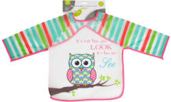  BIB előke hosszú ujjas Messy PINK