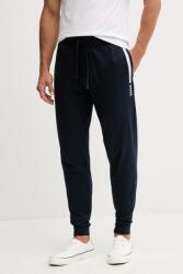 HUGO BOSS pamut nadrág otthoni viseletre szürke, nyomott mintás, 50545565 - sötétkék XXL