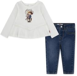 Levi's baba szett WESTERN PEPLUM TOP & JEAN 2 db - bézs 98