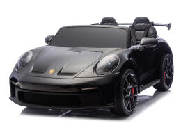 Mamido Elektromos kisautó Porsche 911 GT3 XXL | 24V14Ah | 12km/h | Felfújható kerekek | 2x320W | 2 gyermek számára | Fényezett fekete (S-DK-P911-AIR-BLACK-P) - mamido