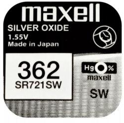VARTA Maxell SR721SW SR721 V362 362 1.55V alkáli elem