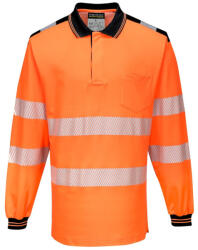 Portwest PW3 Hi-Vis hosszú ujjú pólóing (T184OBRL) - munkavedelemplusz