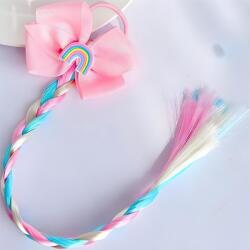 HARAHU Rainbow hajgumi fonattal - Kék/Rózsaszín/Tip2 KP38409