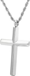 HARAHU Colier PU-38416 Cross - Argintiu KP38416