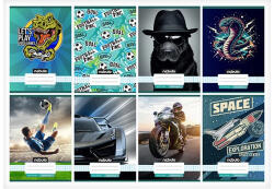 Nebulo Füzet kockás Nebulo A/5 32 lapos 27-32 Vagány minták II