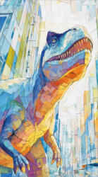 Takoy Gyorsan száradó törölköző 50x90 városi dinoszaurusz