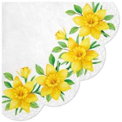  Daffodils in Bloom papírszalvéta 32 cm, 12 db-os