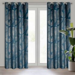 Takoy Draperie gata făcută MUSA LIMITED COLLECTION din catifea moale cu imprimeu auriu deschis al frunzelor de bananier