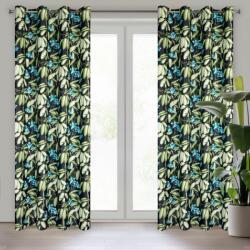 Takoy Draperie LONI din țesătură opacă cu imprimeu exotic de orhidee 140 x 250 cm
