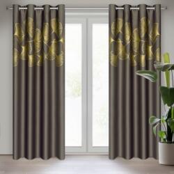 Takoy Draperie opacă de tip blackout cu imprimeu lucios al frunzelor ginka