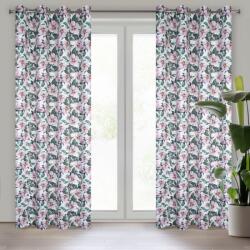 Takoy Draperie opacă SAMIRA cu imprimeu modern al trandafirilor sălbatici înfloriți de 140 x 250 cm