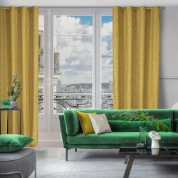 Takoy Draperie INGA PIERRE CARDIN din catifea mată cu modelul geometric jacquard de 140 x 250 cm-HF-386972