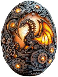 Woodbest Steampunk sárkánytojás - különleges fa kirakó 270db /38cm x 25cm/