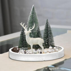  Fa kör alakú tál nagy - fehér (4600W)