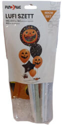  Halloweeni lufi készlet - 8 részes - tök mintás (636324_3)