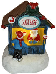 Cukorkabolt - karácsonyi falu jelenet világítós (GH_007)