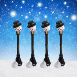  LED-es kandeláber hóember (432463)