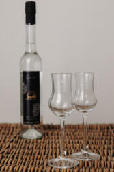  Szanandor sárgamuskotály szőlő pálinka 0.5 l 44% + 2 db pálinkás kehely (mszp2kcs)