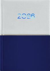 Dayliner Naptár, tervező, A5, napi, DAYLINER "Contrast", fehér-sötétkék (DL6AG-CRFA5NA-FK)