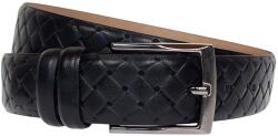ClK LEATHER Curea barbati din piele naturala culoare neagra 3.5cm Ciucaleti CLK 236NP - ciucaleti