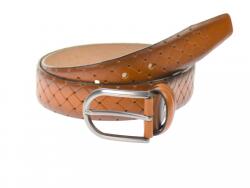 ClK LEATHER Curea barbati eleganta din piele naturala maro 3.5 cm DR236CON