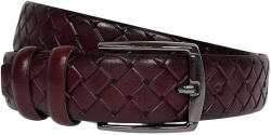 ClK LEATHER Curea barbati din piele naturala Bordeaux 3.5cm Ciucaleti CLK 236VIS