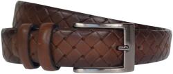 ClK LEATHER Curea barbati din piele naturala maro inchis 3.5cm Ciucaleti CLK 236MP