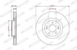FERODO Disc frana FERODO DDF3242C (DDF3242C) - fixbox