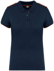 Designed To Work WK271 LADIES' SHORT-SLEEVED CONTRASTING DAYTODAY POLO SHIRT (wk271nv/for-2xl)
