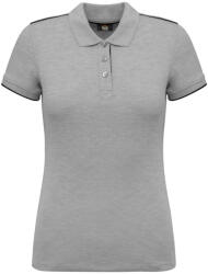 Designed To Work WK271 LADIES' SHORT-SLEEVED CONTRASTING DAYTODAY POLO SHIRT (wk271ogr/bl-xl)