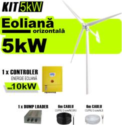 AustrianSolar Turbina eoliana rezidentiala Orizontala de 5kW 5000W (X165)