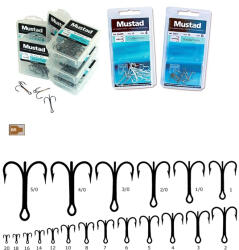 Mustad Ancora Tripla Mustad Bronz 3551, Nr 14 25 Buc Plic (m.3551.14)