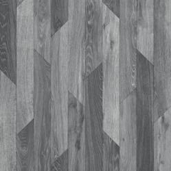 Linoleum Model Hungarian Oak 990D, Latime 200 cm, Gri Inchis (HUNG-990-27)