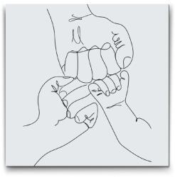  Festés számok szerint - Családi kötelék Méret: 40x50cm, Keretezés: Műanyagtáblával