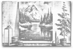  PontPöttyöző - Kép a képen Méret: 40x60cm, Keretezés: Műanyagtáblával, Szín: Kék