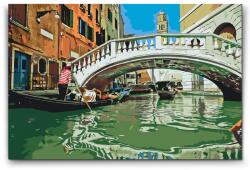  Festés számok szerint - Gondolás a Velencében 3 Méret: 40x60cm, Keretezés: Kartonlemezen