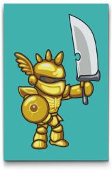  Festés számok szerint - Harcos Méret: 20x30cm, Keretezés: Műanyagtáblával