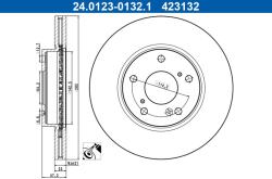 ATE Disc frana Honda Civic X ATE 24.0123-0132.1 (24.0123-0132.1)