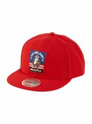 Meatfly шапка с права козирка Alfy Snapback Червен Томкат | Червена Meatfly | Cherven | Момичешки | ЕДИН РАЗМЕР