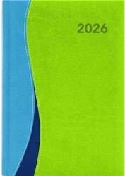 Dayliner Naptár, tervező, A5, napi, DAYLINER, "Dubai", kék-zöld (NDA5KZU) - jatekotthon