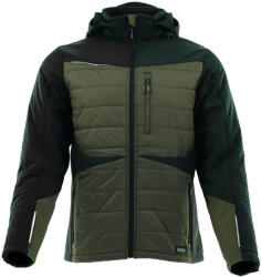 SARA Comfort Winter Hybrid Bélelt Kabát - Fekete/Zöld - XL (DT-SARA-1-63-630-75-25-XL)